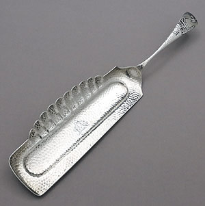 Gorham applied sterling silver antique crumb knife
